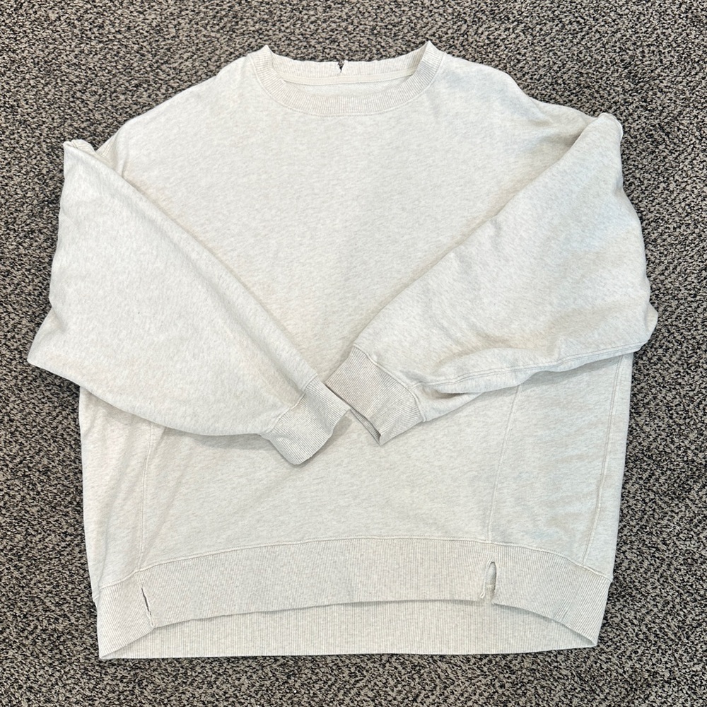 Aerie oatmeal oversized sweatshirt